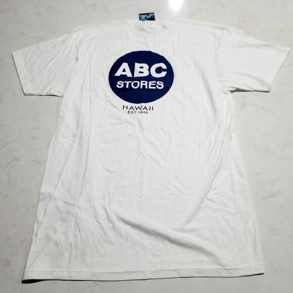 NEW ABC Store Hawaii Est. 1949 Printed In HAWAII White T Shirt Medium NWT - Picture 1 of 8
